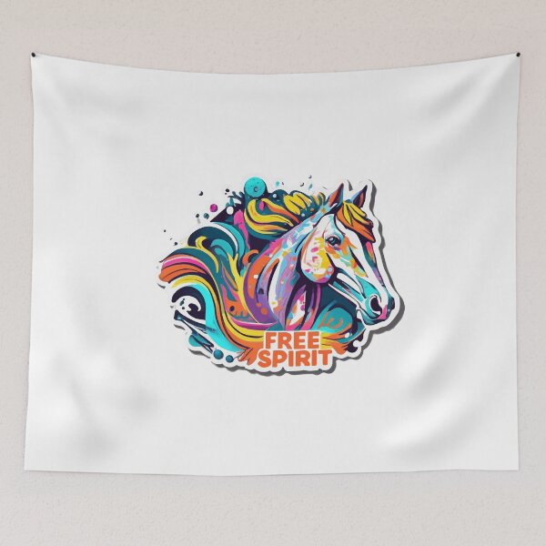 Item preview, Abstract Bronco 'Free Spirit' Art designed and sold by NiftyWrx.