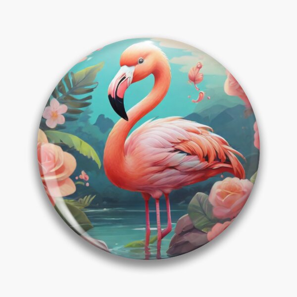 Item preview, Springtime Kawaii Flamingo designed and sold by NeatThingLover.