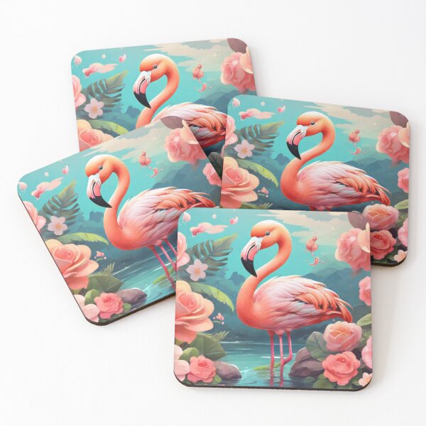 Item preview, Springtime Kawaii Flamingo designed and sold by NeatThingLover.