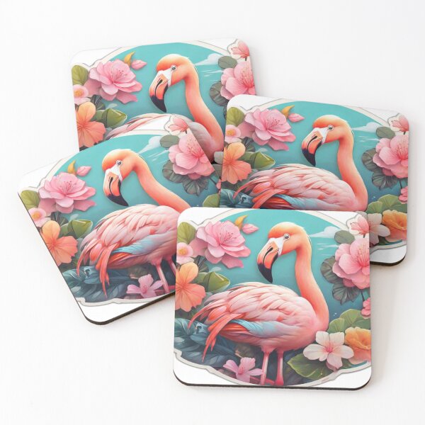 Item preview, Spring Flamingo Blossoms designed and sold by NeatThingLover.