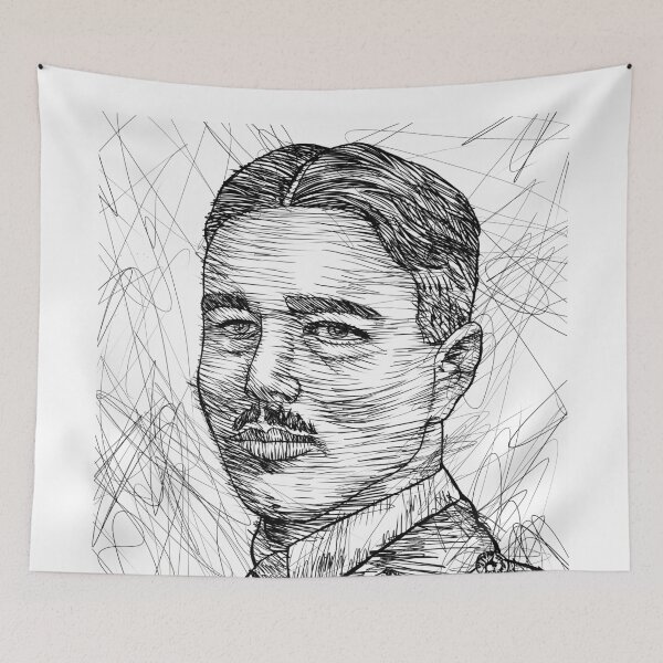 Item preview, WILFRED OWEN ink portrait designed and sold by lautir.