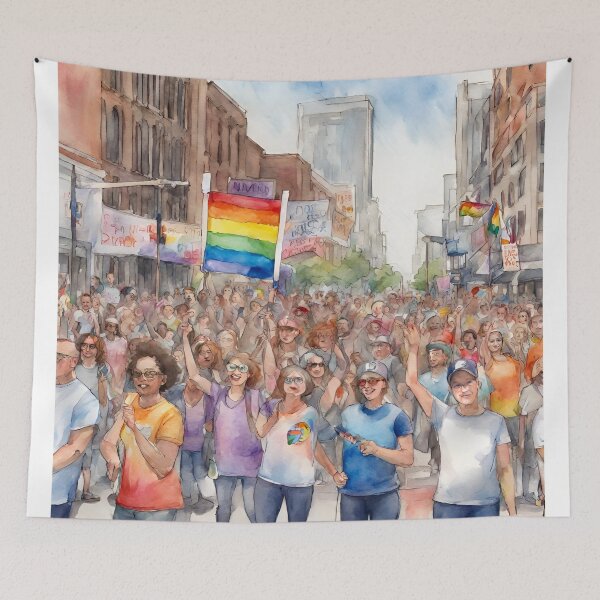 Item preview, pride in the city - A Watercolour LGBTQ+ Celebration designed and sold by jessicaleah15.