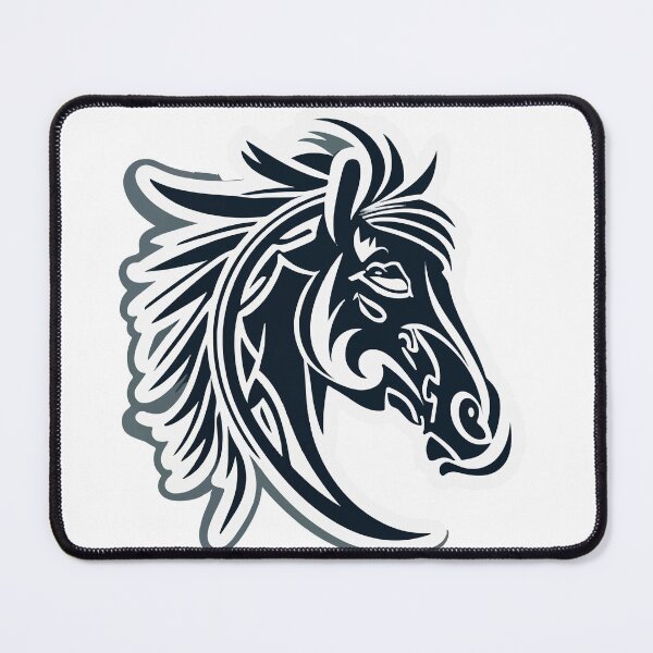 Item preview, Minimalist Bronco with Tribal Markings designed and sold by NiftyWrx.