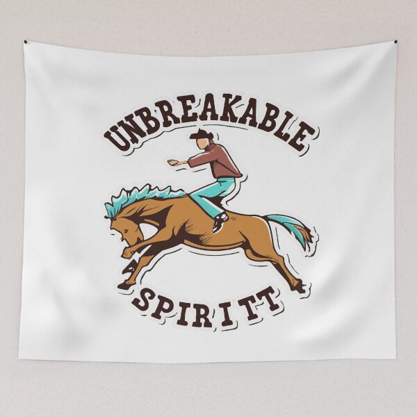 Item preview, Unbreakable Spirit Bronco Action Design designed and sold by NiftyWrx.
