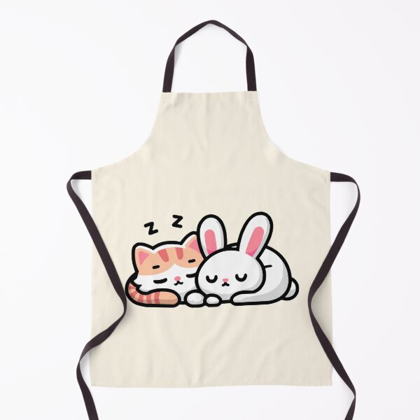 Item preview, Cute Kitty And Bunny Sleeping designed and sold by PMCreative.