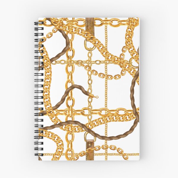 Item preview, Golden chains on a white background. Seamless background pattern. designed and sold by APHIDAT-TA.