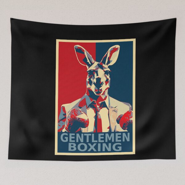 Item preview, Gentlemen Boxing Kangaroo HOPE designed and sold by TrueArtsStore.