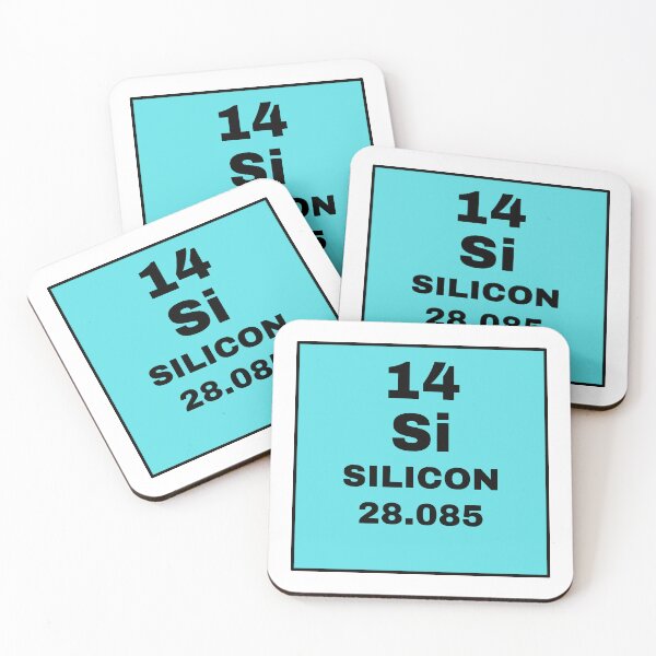 Item preview, Periodic Table Of Elements - 14 (Si) Silicon designed and sold by ArtsyCity.