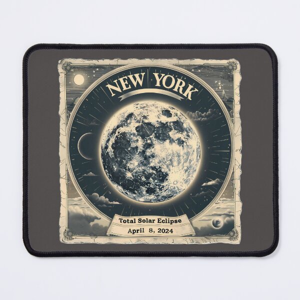 Item preview, New York 2024 Solar Eclipse Vintage Design designed and sold by David Balzen.
