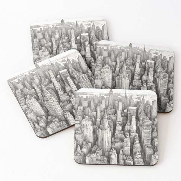 Item preview, Fine Line Drawing of the New York Cityscape designed and sold by jessicaleah15.