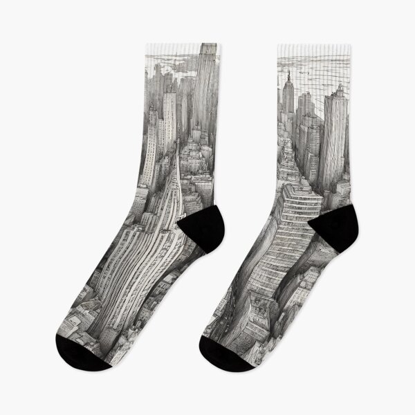 Item preview, Fine Line Drawing of the New York Cityscape designed and sold by jessicaleah15.