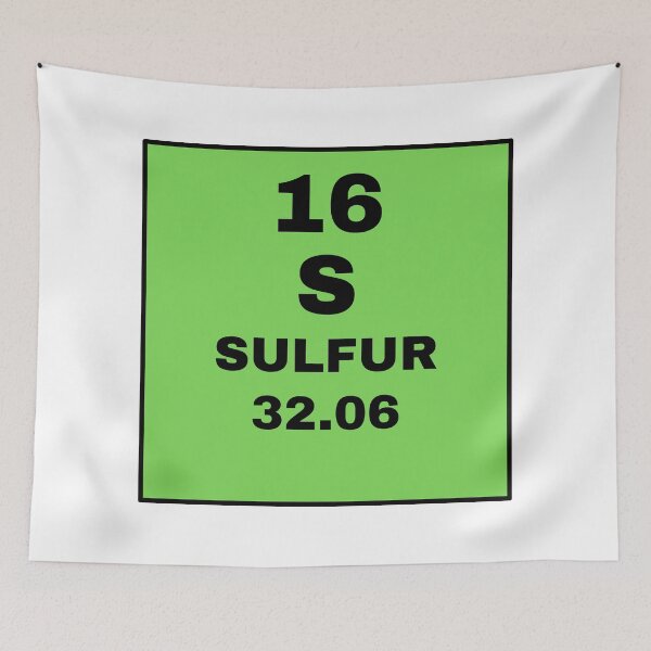 Item preview, Periodic Table Of Elements - 16 (S) Sulfur designed and sold by ArtsyCity.