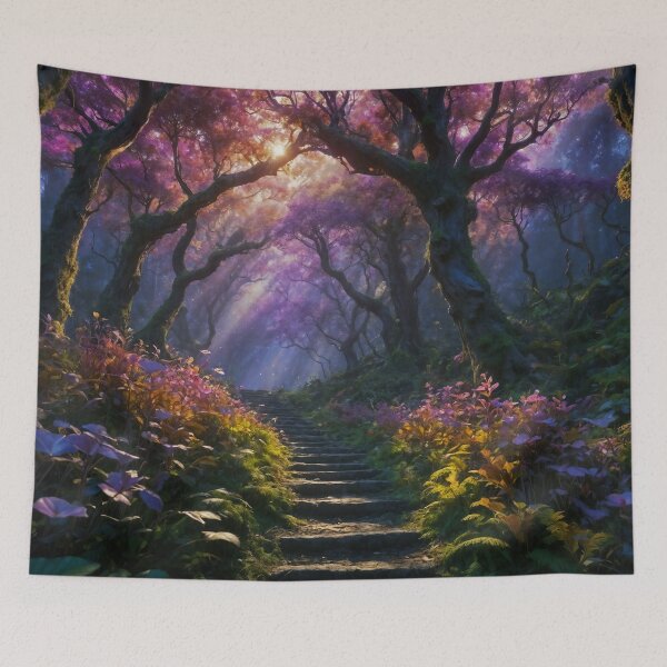 Item preview, Winding Stairs Through a Magical Forest designed and sold by leftylee.