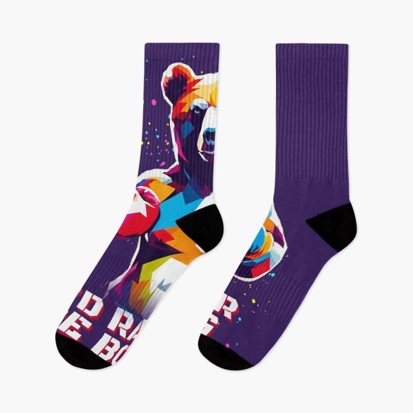 Item preview, I'D Rather Be Boxing Bear Wpap Colorful designed and sold by TrueArtsStore.