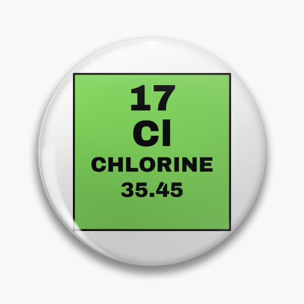 Item preview, Periodic Table Of Elements - 17 (Cl) Chlorine designed and sold by ArtsyCity.