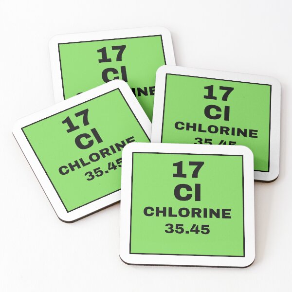 Item preview, Periodic Table Of Elements - 17 (Cl) Chlorine designed and sold by ArtsyCity.