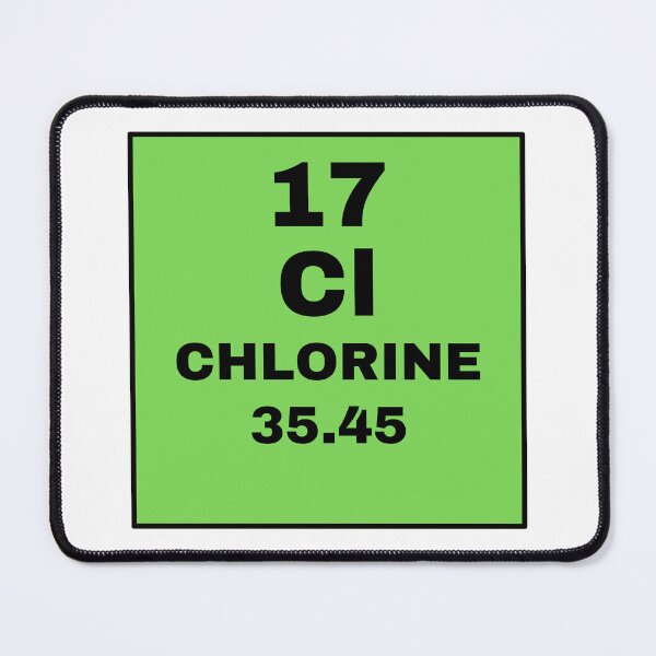 Item preview, Periodic Table Of Elements - 17 (Cl) Chlorine designed and sold by ArtsyCity.