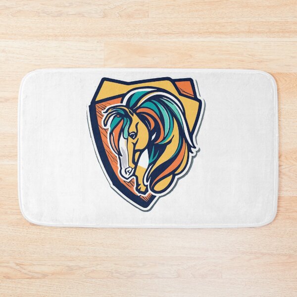 Item preview, Minimalist Bronco Head with Modern Patterns designed and sold by NiftyWrx.