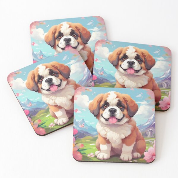 Item preview, Spring Kawaii St Bernard designed and sold by NeatThingLover.
