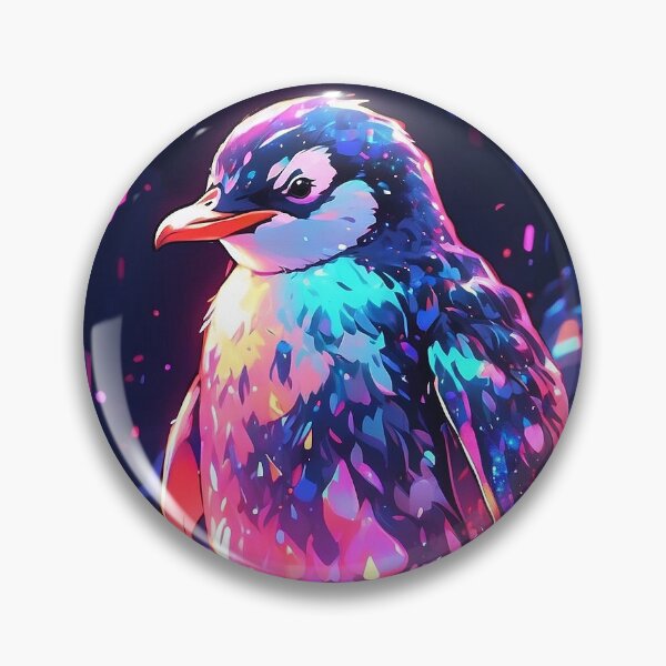 Item preview, Retro style colourful neon penguin designed and sold by LevCreates.