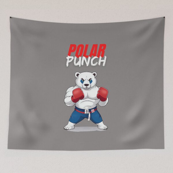 Item preview, Polar Punch: The Muay Thai Warrior Bear designed and sold by NatureStyle555.