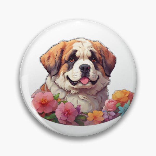 Item preview, Spring St Bernard Blossoms designed and sold by NeatThingLover.