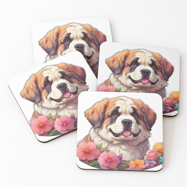 Item preview, Spring St Bernard Blossoms designed and sold by NeatThingLover.
