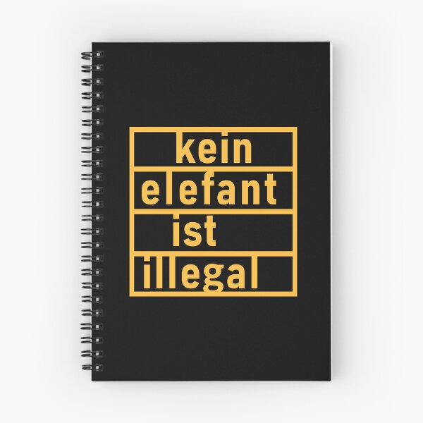 Item preview, "no elephant is illegal" German designed and sold by Decamegashop.