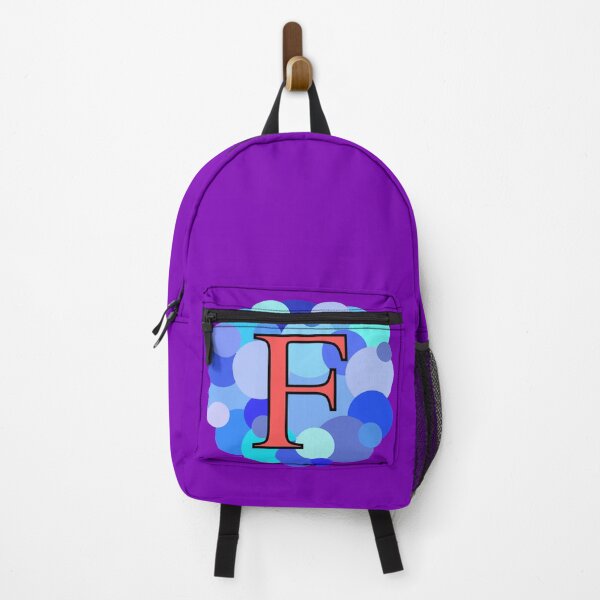Item preview, Blue Bubbles Upper Case Letter F Monogram designed and sold by MGonline.