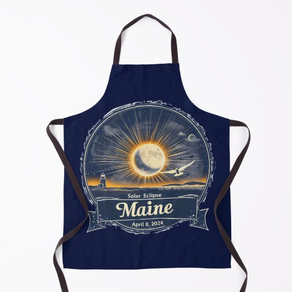 Item preview, Maine 2024 Solar Eclipse Vintage Design designed and sold by David Balzen.