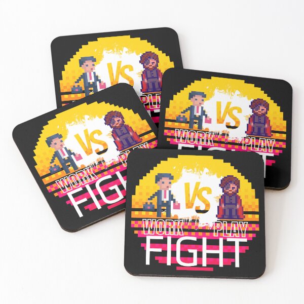 Item preview, Work VS Play - Fight! designed and sold by askthebookbug.