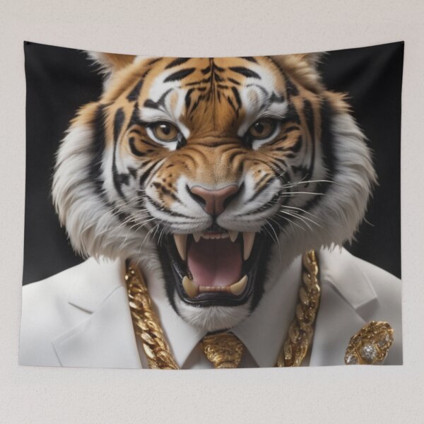 Item preview, Tiger in White Suit  designed and sold by Lazoni.