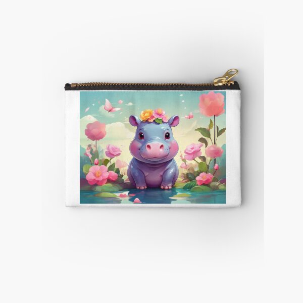 Item preview, Spring Kawaii Hippo designed and sold by NeatThingLover.