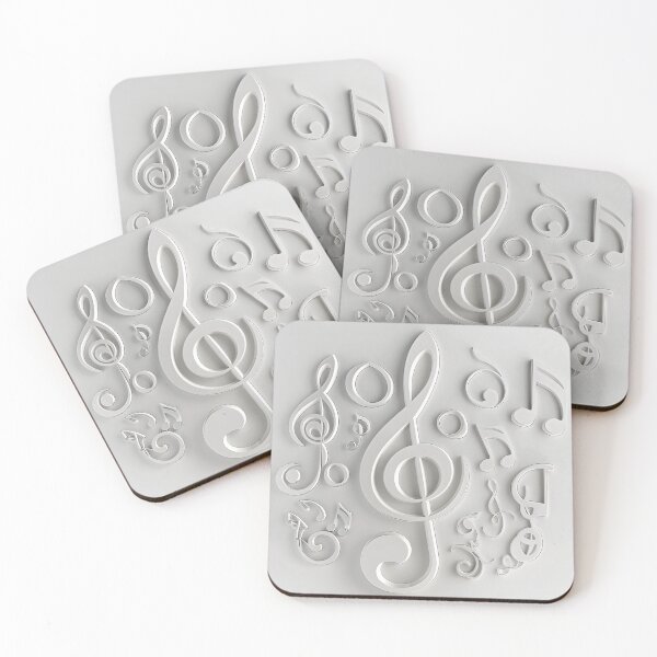 Item preview, 3-Dimensional music note collage print designed and sold by dcrc.