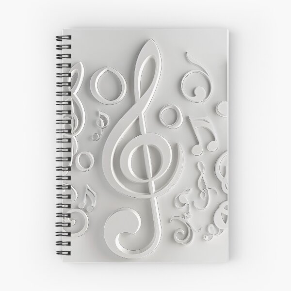 Item preview, 3-Dimensional music note collage print designed and sold by dcrc.