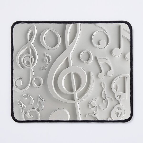 Item preview, 3-Dimensional music note collage print designed and sold by dcrc.