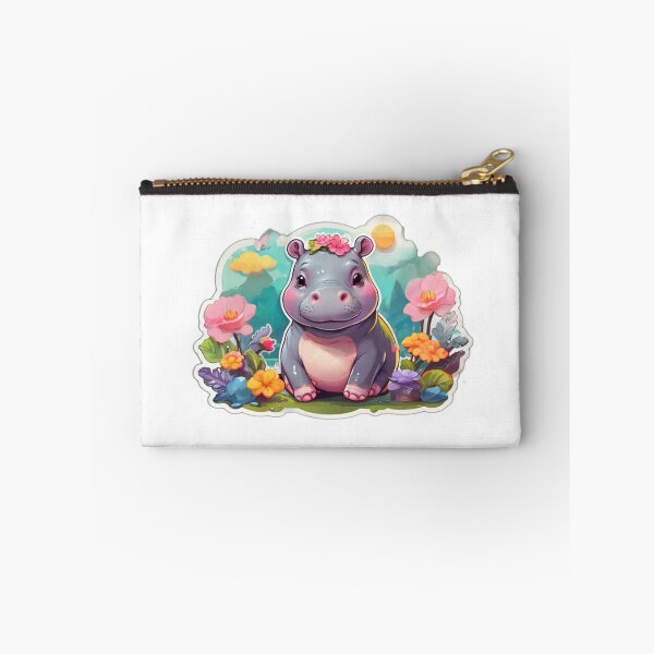 Item preview, Springtime Kawaii Hippo designed and sold by NeatThingLover.