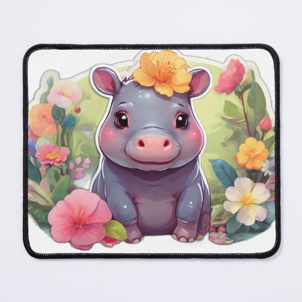 Item preview, Spring Hippo Blossoms designed and sold by NeatThingLover.