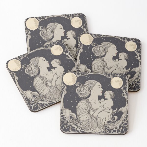 Item preview, Love's Lunar Embrace: A Captivating Collection of Love, Mother, and Moon-Inspired Designs designed and sold by Neeanee.