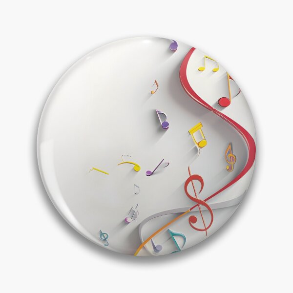 Item preview, 3-Dimensional music note collage print designed and sold by dcrc.