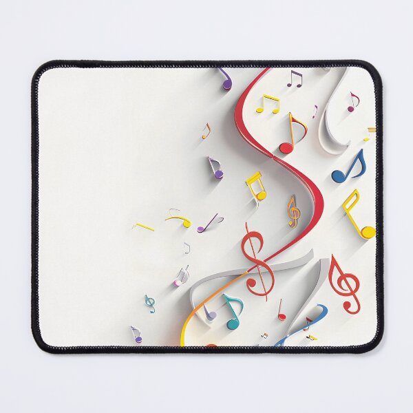 Item preview, 3-Dimensional music note collage print designed and sold by dcrc.