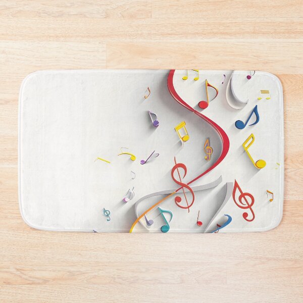 Item preview, 3-Dimensional music note collage print designed and sold by dcrc.
