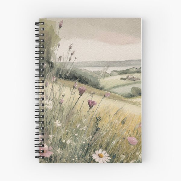 Item preview, Wildflower Grassy Hill Country Landscape  designed and sold by CampfireCove.