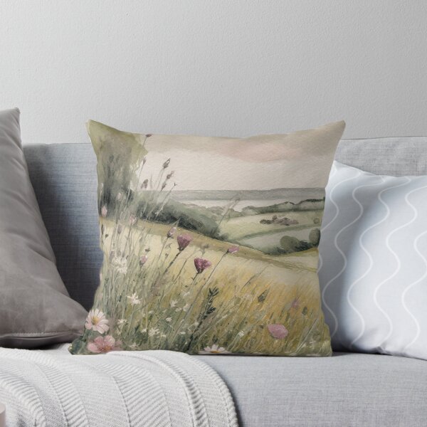 Item preview, Wildflower Grassy Hill Country Landscape  designed and sold by CampfireCove.