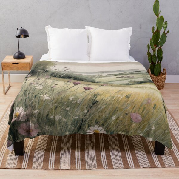 Item preview, Wildflower Grassy Hill Country Landscape designed and sold by CampfireCove.