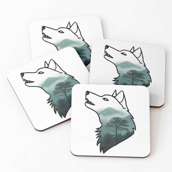 Item preview, Wolf outline designed and sold by Tajdi.
