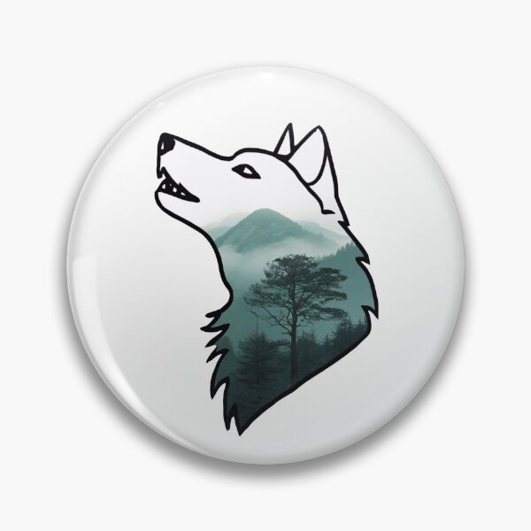 Item preview, Wolf outline designed and sold by Tajdi.