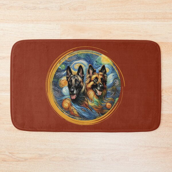 Item preview, "Fur and Canvas: German Shepherd-Malinois Artistry Unleashed" designed and sold by Southernwind Designs.
