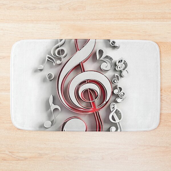 Item preview, 3 dimensional music note collage print designed and sold by dcrc.