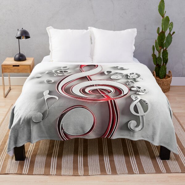 Item preview, 3 dimensional music note collage print designed and sold by dcrc.
